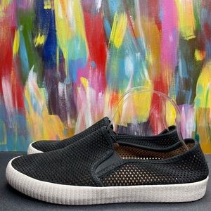 FRYE Camille Perforated Slip On Sneakers